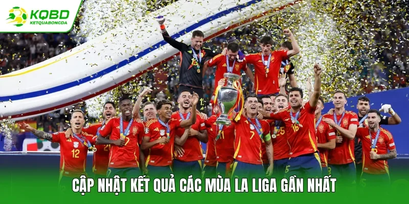Cập nhật kết quả các mùa La Liga gần nhất